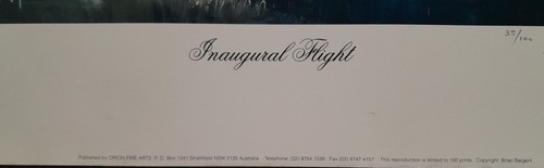limited edition print of Qantas Super Constellation Number 35/100 - Picture 5 of 5