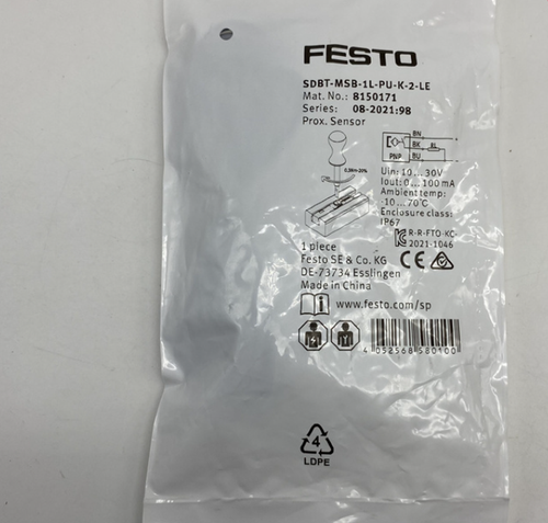 1PZ Nuovo FESTO SDBT-MSB-1L-PU-K-2-LE 8150171 Sensore di Prossimità Spedizione Gratuita/ - Foto 1 di 2