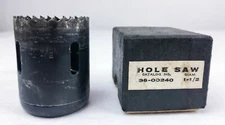 Vintage Craftsman Hole Saw 1-1/2" Diameter Catalog No. 36-00240 With Box Used