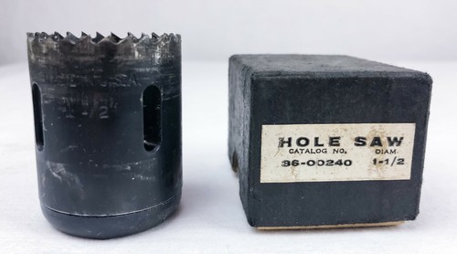 Vintage Handwerker Lochsäge 1-1/2" Durchmesser Katalog Nr. 36-00240 mit Karton gebraucht - Bild 1 von 6