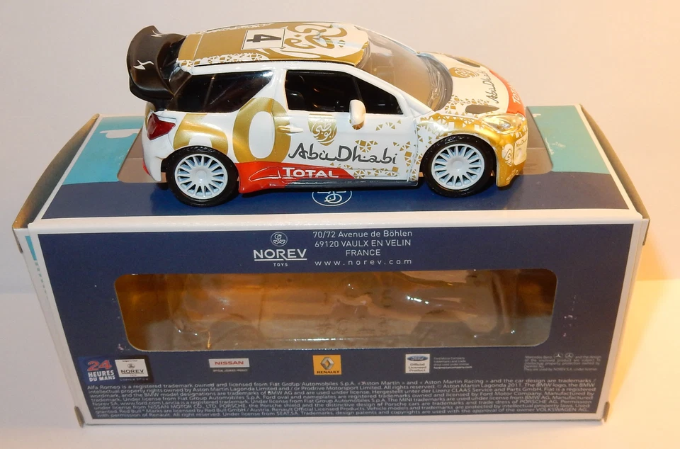 2016 Norev Jet Car Citroen Racing DS3 WRC N°4 Abu Dhabi Rally Map Carlo 1/43 Foto 3 de 4