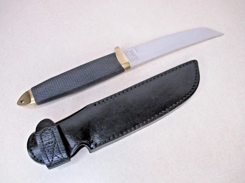 Early Vintage Tanto Fixed Blade Knife by Cold Steel Ventura CA with Sheath Japan