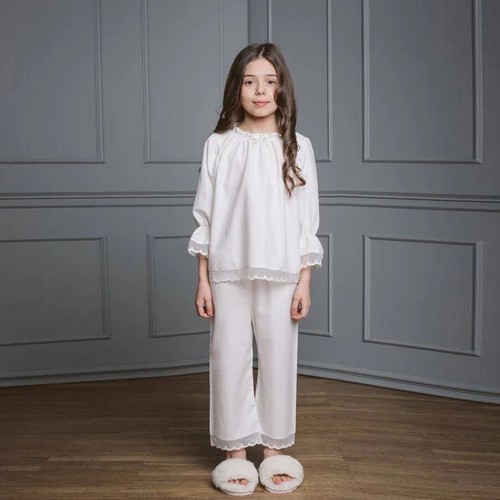 Clothes 2022 Spring Summer Girls' Pajamas Silk Pajamas Children's Clothing - Picture 2 of 18