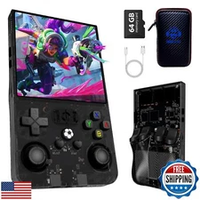 2025 New R36Max Handheld Game Console Portable Mini Retro Game Console 4.0" I