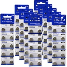 (100) LR44 AG13 GPA76 KA KA76 CA19 G13-A 1.5 Volt Alkaline Batteries USA Shipper