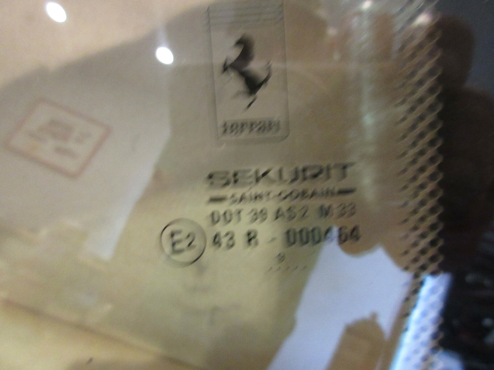 Ferrari 360 430- RH Rear Side Glass P/N 64018900