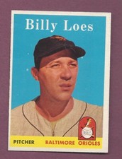 SHARP PACK FRESH 1958 TOPPS BASEBALL #359 BILLY LOES  .99 SHIPPING Q191