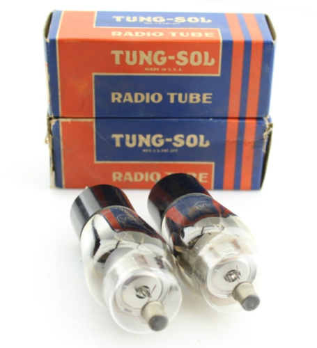 New Qty 2 TUNG-SOL 24A Made in USA 322 Mfg Code NOS Vacuum Tubes - Picture 3 of 11