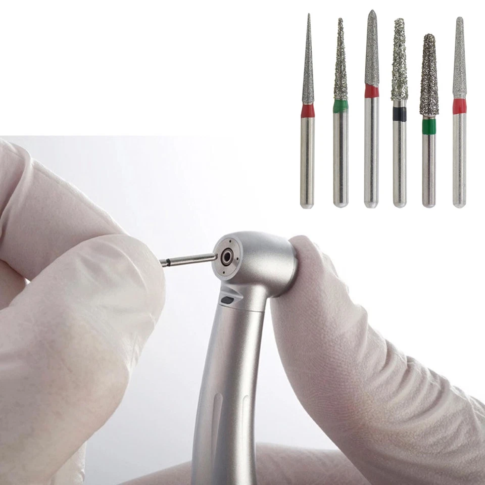 Dental Diamond Burs FG Round End Taper Super Coarse Fine Grit High Speed 856 850 - Image 3 of 4