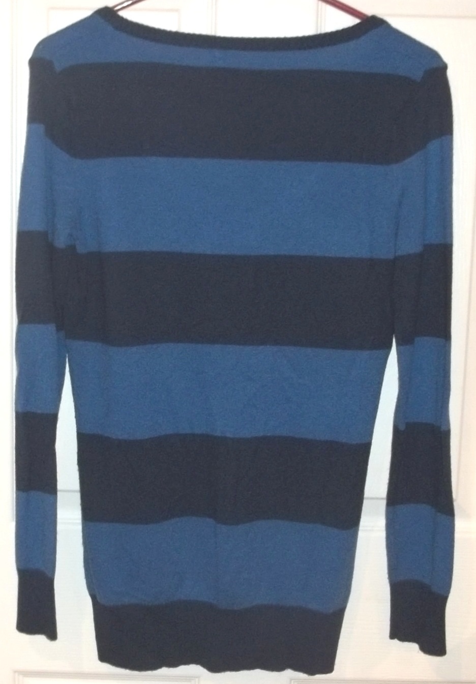 Womens H&M Divided~BLUE STRIPED SWEATER~size 6~NEW~Knit image 4
