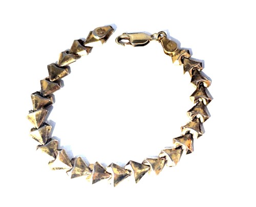 Bracelet Ancien En Argent Massif - Bijou Traditionnel Et Antique