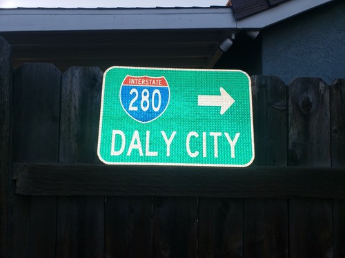 Señal de ruta DALY CITY, California 18""x12", San Francisco, Área de la Bahía - Imagen 6 de 12