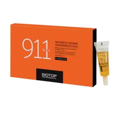Biotop Professional 911 Quinoa Hair Repair Oil Treatment Ampoules 6 x 11 ml