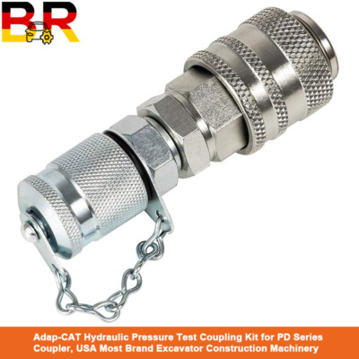 Adap-CAT Hydraulic Pressure Test Coupling Kit for PD Coupler USA Brand Excavator
