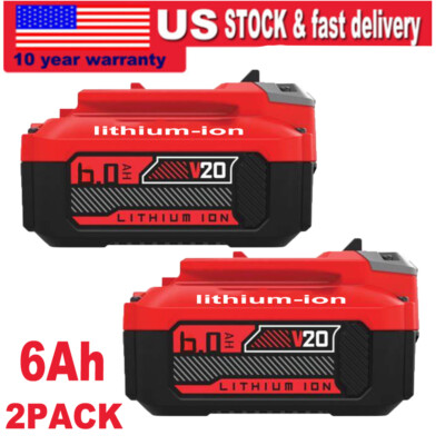 #ad Pack 6.0Ah 20 Volt Max For Craftsman V20 Li Ion Battery CMCB206 CMCB204 CMCB202 $22.89