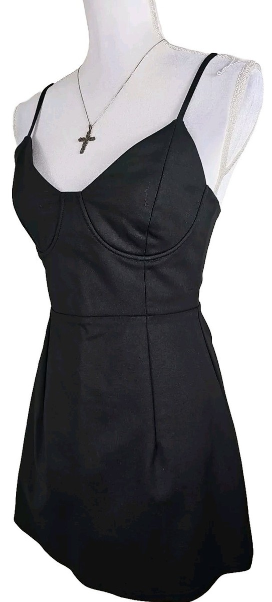 open lace back dress Dasha Mini Dress Navy Petite