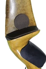 2 PACK - Archery 2 PC Adhesive LEATHER BOW ARROW REST - BROWN - Recurve Longbow 