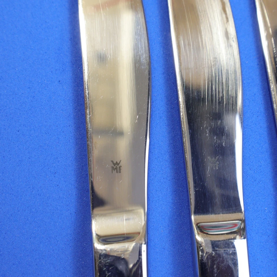 WMF Cromargan VELA Stainless 18/10 Glossy 3 Dinner Knife Andre Stocker Design - Image 4 of 4