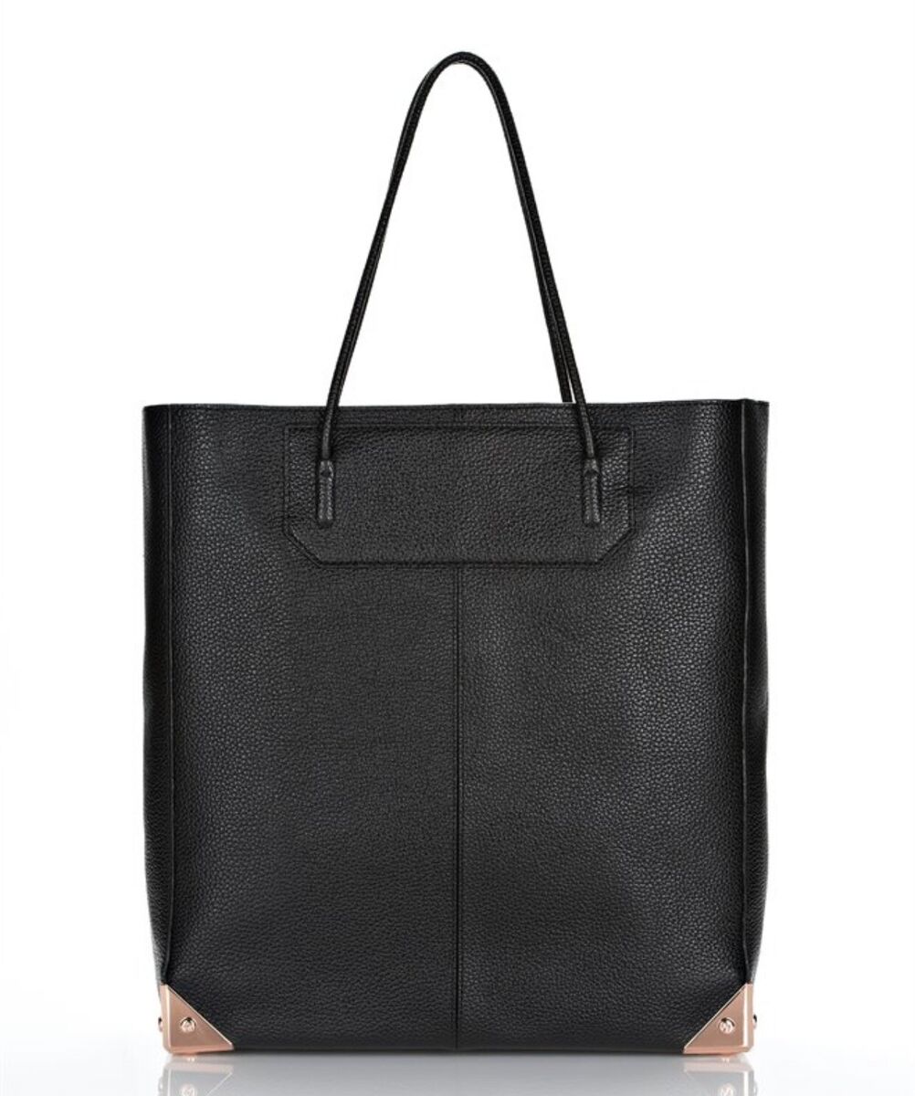 Alexander Wang Prisma Tote Bag Large Black Pebbled Leather Alexander Wang Prisma Tote Bag Large Black Pebbled Leather