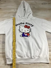 Hello Kitty White Hoodie Women  s Medium