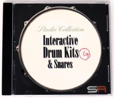 Ilio Sonic Reality Interactive Drum Kits &Snare Akai Sound Library/Sampling CD