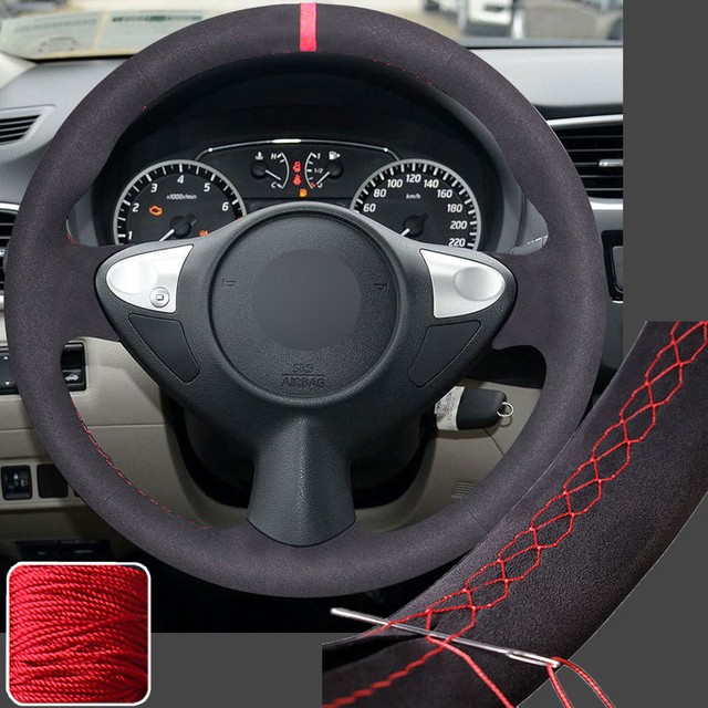 Steering Wheel Cover for Nissan Juke 1117 Maxima 370Z Infiniti FX35
