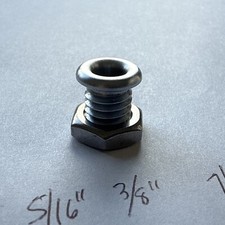 Drum Air Vent Grommet TOP QUALITY  3/8  W 9.74mm X 1/2  L Chrome Screw Vent