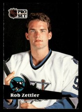 Rob Zettler 1991 Pro Set #330   San Jose Sharks