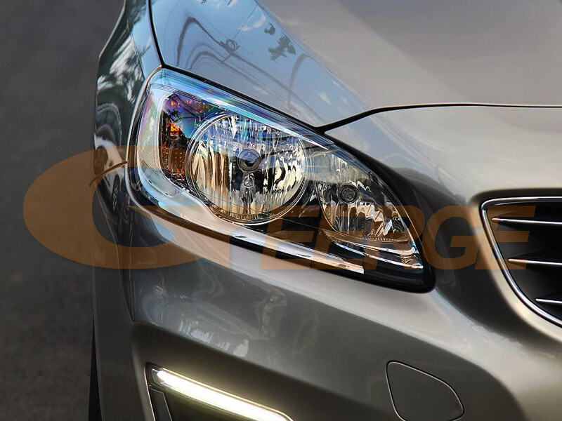 For Volvo S60 V60 2014 - 2018 Multi Color RGB LED Angel Eyes