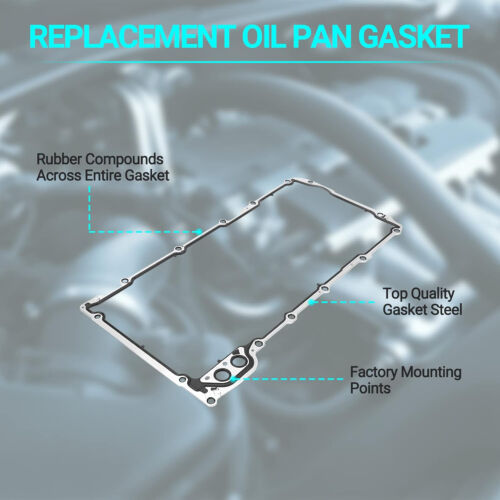 Engine Oil Pan Gasket ACDelco 12612350 GM 5.3 5.7 6.0 LS1 LS2 LS3 LM7 LQ4 LQ9 - Picture 3 of 9