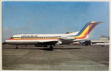 Mid Pacific Air Airlines Postcard - Fokker F-28-4000 on Tarmac