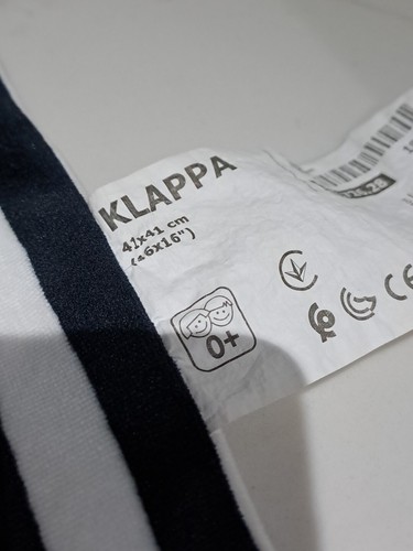 Ikea Klappa Zebra Horse Striped Comforter Blankie Blanket Soother - Picture 5 of 11