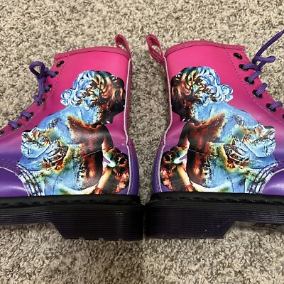 Dr. Martens 1460 Technique Boot New Order Purple Pink Club Scene