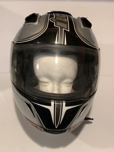 ICON Silver IC-01 Motorcycle Helmet Size Small
