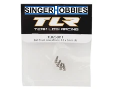 TEAM LOSI RACING TLR236011 4.8x5mm Low Mount Ball Stud (4) HH