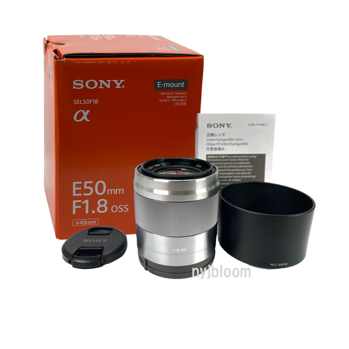 NEW SONY E 50mm F1.8 OSS Lens for E Mount APS-C (SEL50F18) SILVER