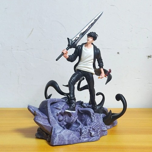 20CM Solo Leveling Sung Jin-Woo Battle Scene Anime Action Figure – PVC Model St - Picture 7 of 10