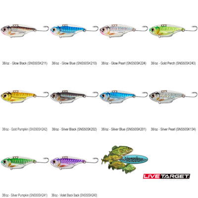 Live Target Blade Bait (SNS50SK) Sonic Shad 3/8oz Pick Any 8 Colors