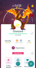 Pok mon Go Gigantamax Charizard Trade