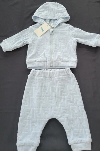 NWT NEW Fendi baby boys blue hoodie 