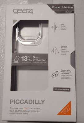 Gear4 Piccadilly Series Hardshell Case for Apple iPhone 12 Pro Max - Black