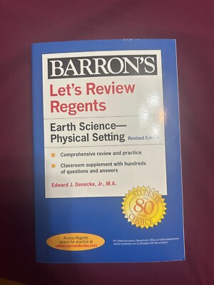 BARRON'S Lets Review Regents: Earth Science- Physical Setting Revised Edition