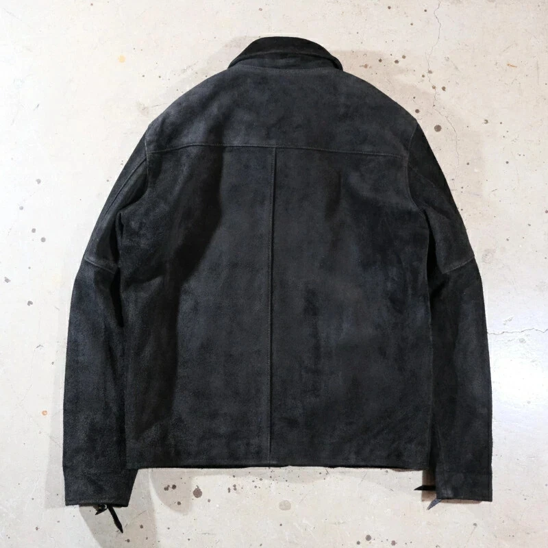 Y'2 Leather Steer Suede Single Biker Jacket Black Size 44 Made in Japan NEW - Image 2 of 4