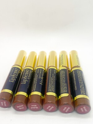 Lipsense Senegence Liquid Lip Color (Set of 6) Mulled Wine Full Size New Sealed