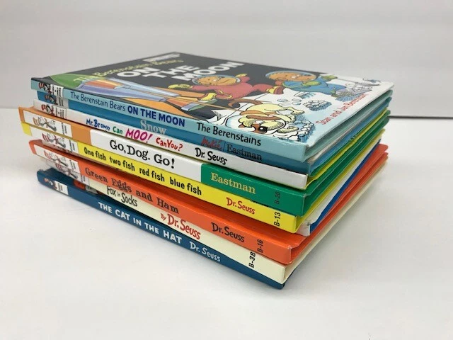 10 Dr Seuss random book lot of Hardcover Books kids New and Vintage - GOOD - Image 2 of 2