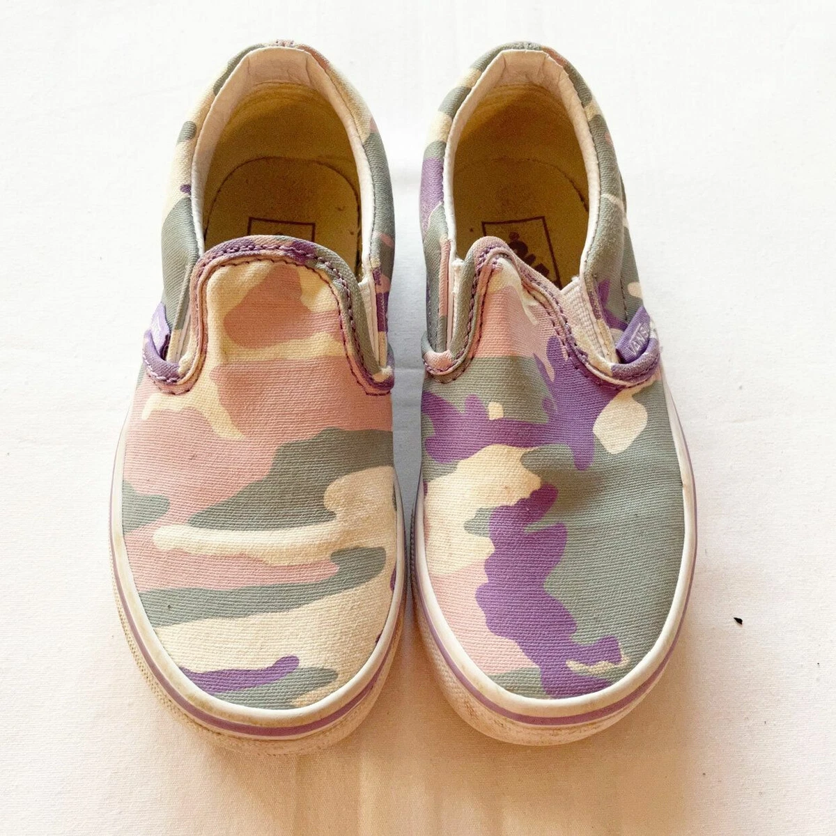 Vans Pastel Camo Slip On Shoes Size 10.5