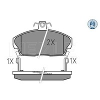 Meyle BremsbeläGe Vorne FüR Honda Civic VI Hatchback Rover 200 800