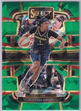 2024 Panini Select WNBA NaLyssa Smith #49 Green Cracked Ice - Indiana Fever