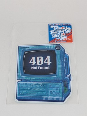 B-Side Label Sticker Retro Computer Blue 404 Not Found Waterproof US SELLER