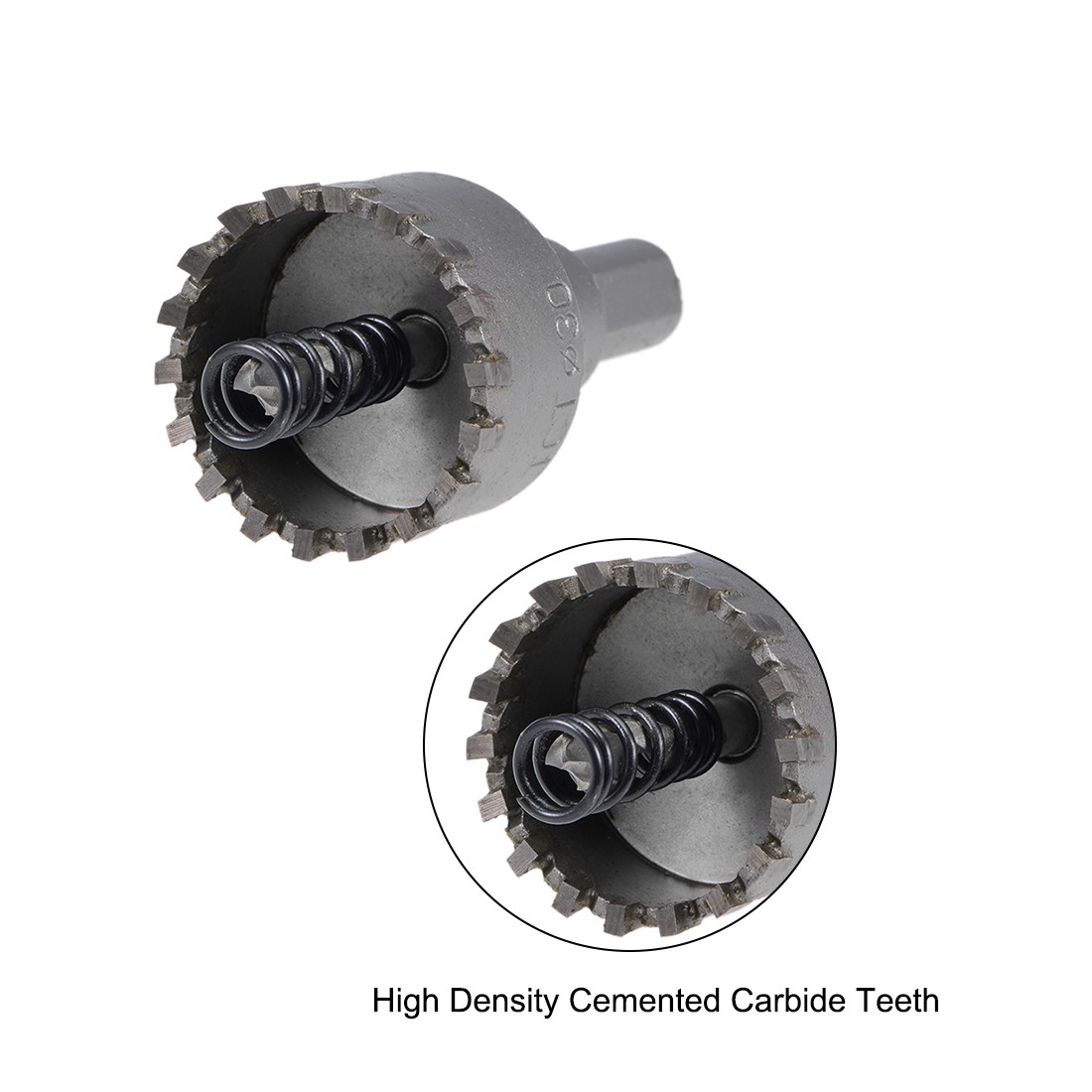 30mm Hole Saw Cutter High Density Carbide Teeth for Stainless Steel Metal 2 Pcs